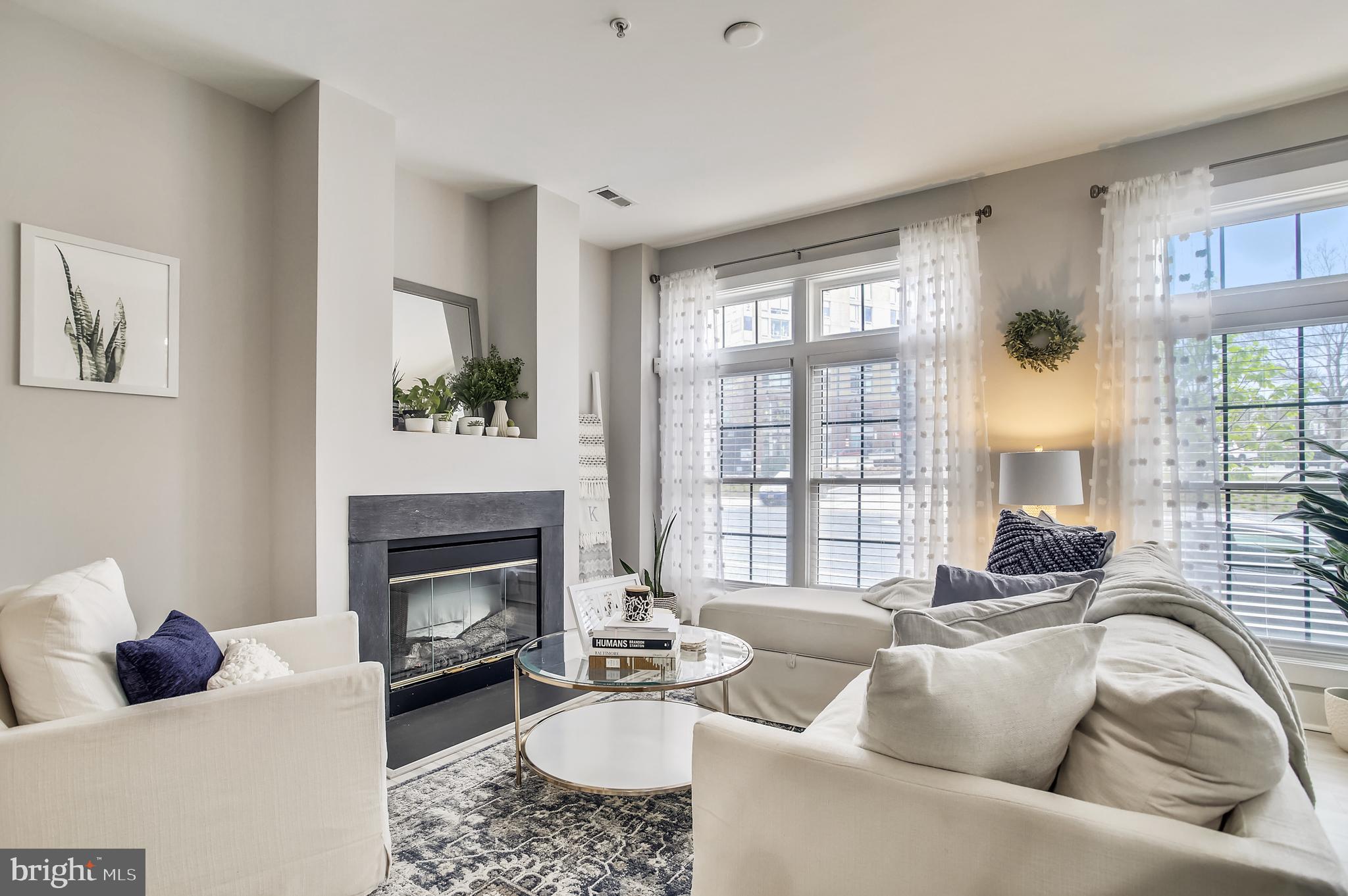 937 South Caroline Street, Unit 19 Baltimore, MD 21231 - Photo 2 of 24 Living room gas fireplace