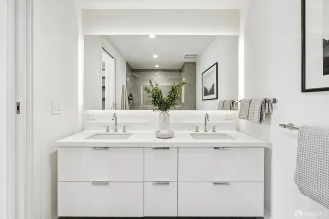 a bathroom with a shower and a toilet