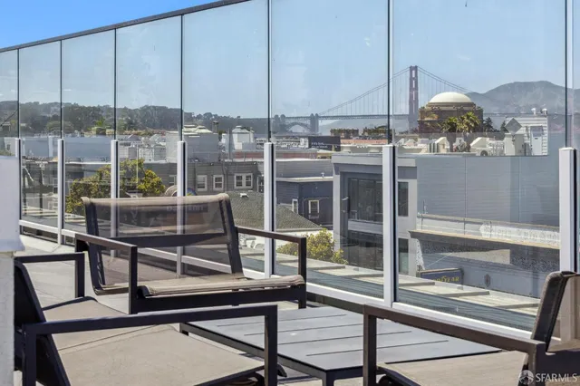 a view of a city that has tall buildings