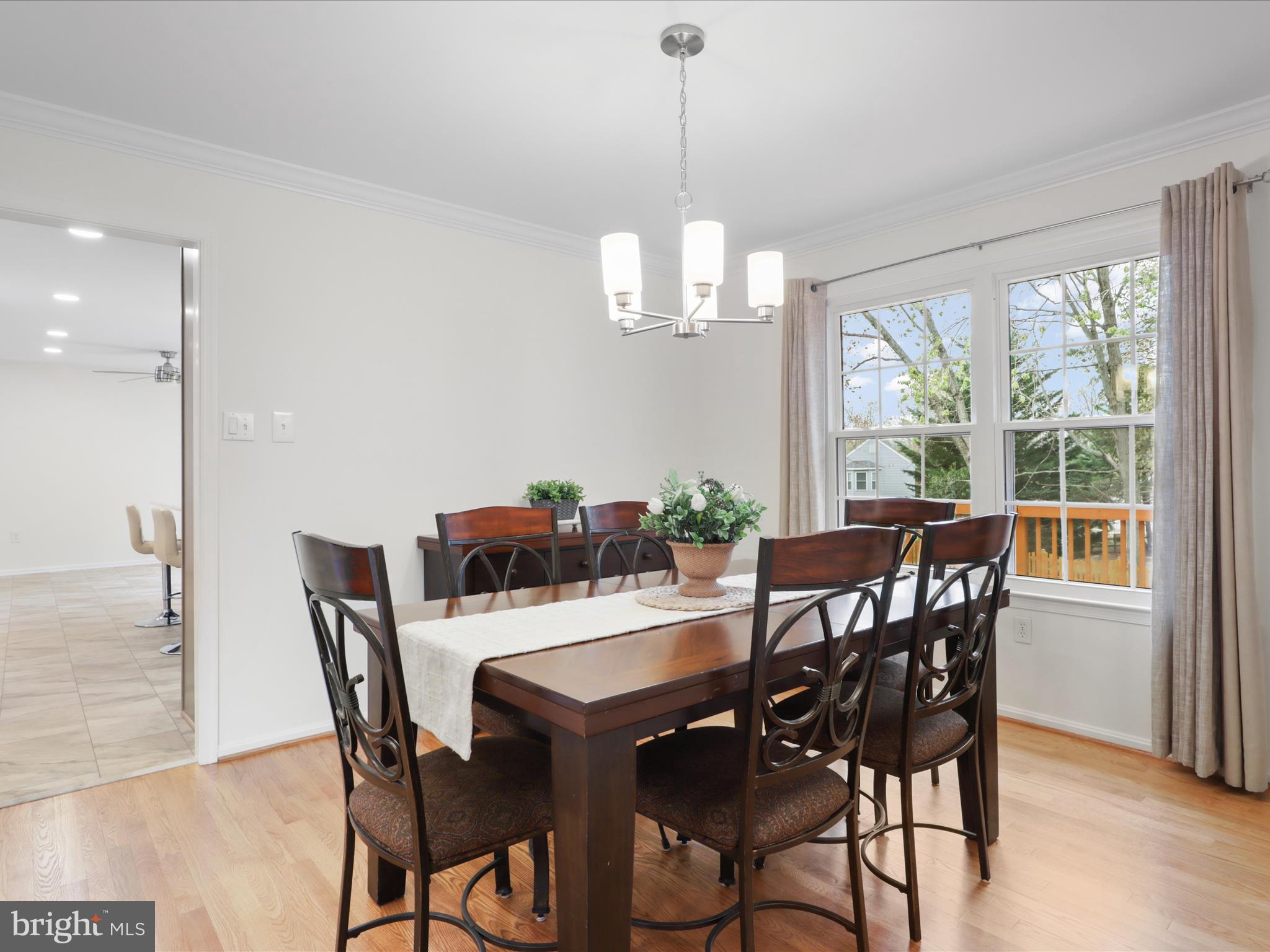 332 Silver Ridge Drive Sterling, VA 20164 - Photo 21 of 53 a view of a dining room with furniture window and outside view