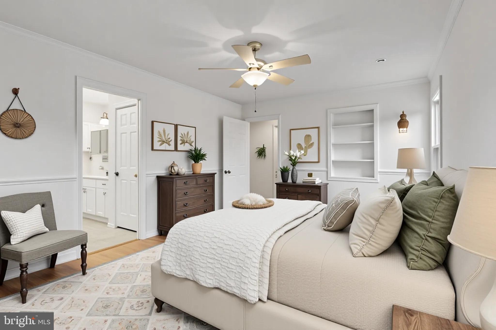 332 Silver Ridge Drive Sterling, VA 20164 - Photo 32 of 53 a bedroom with a bed and ceiling fan