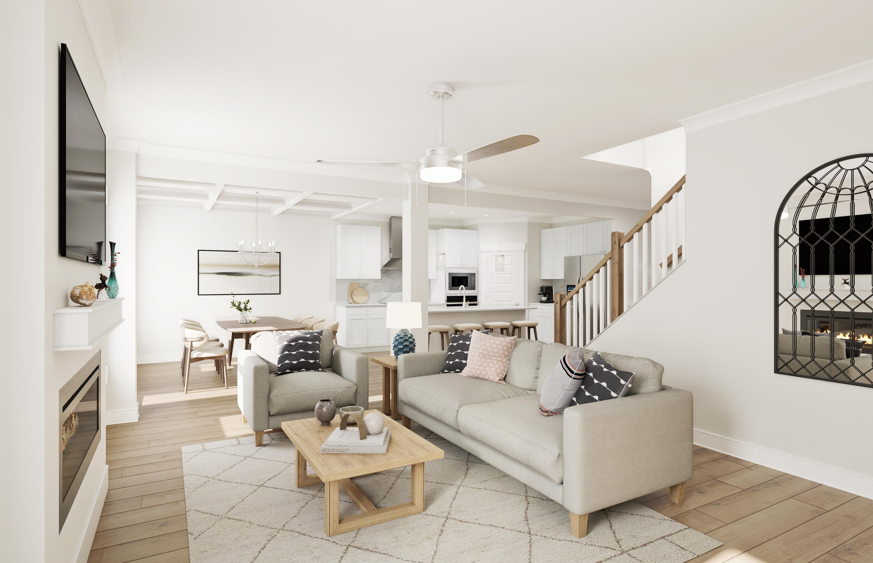 Lot 31 Spirit Bear Way Freeport, FL 32439 - Photo 2 of 29 a living room with furniture and a fireplace