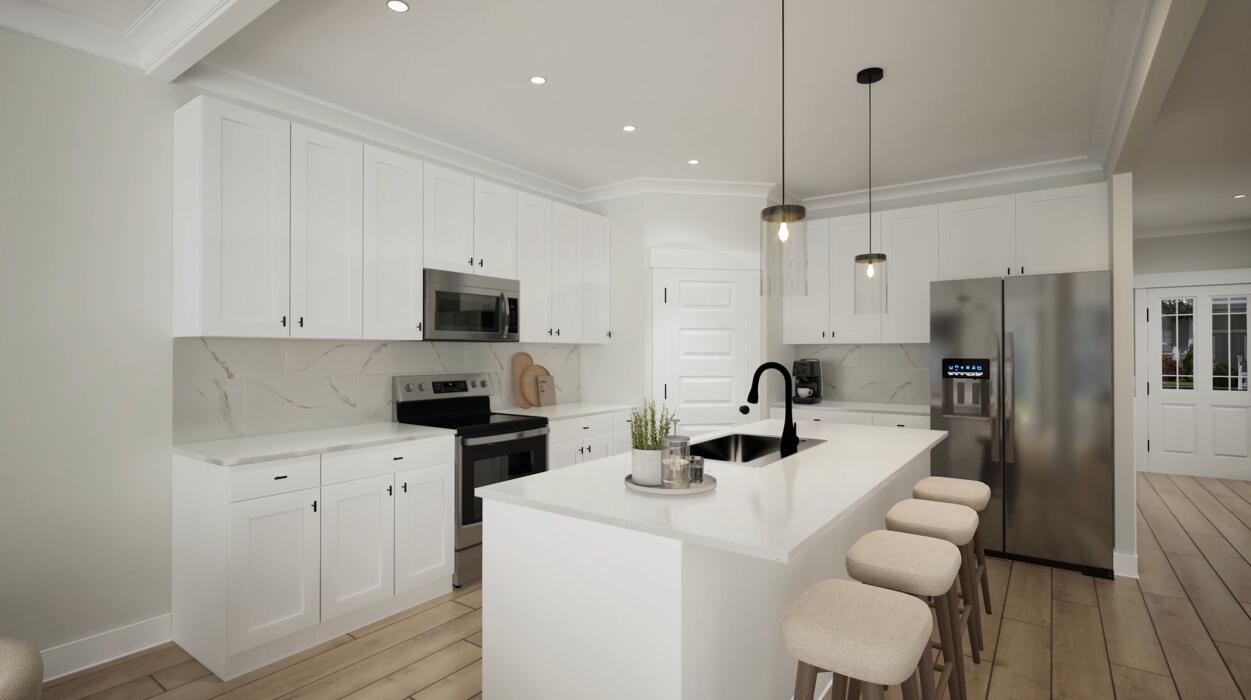 Lot 31 Spirit Bear Way Freeport, FL 32439 - Photo 7 of 29 a kitchen with a sink stainless steel appliances and wooden floor