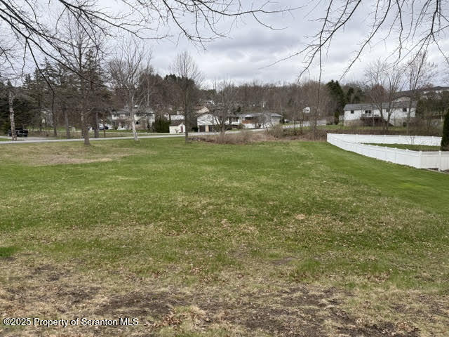 a view of yard with green space