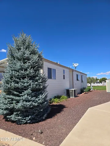 a view of a back yard with plants