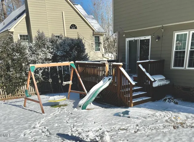 a view of outdoor space with seating area