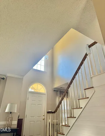 a view of an entryway with staircase