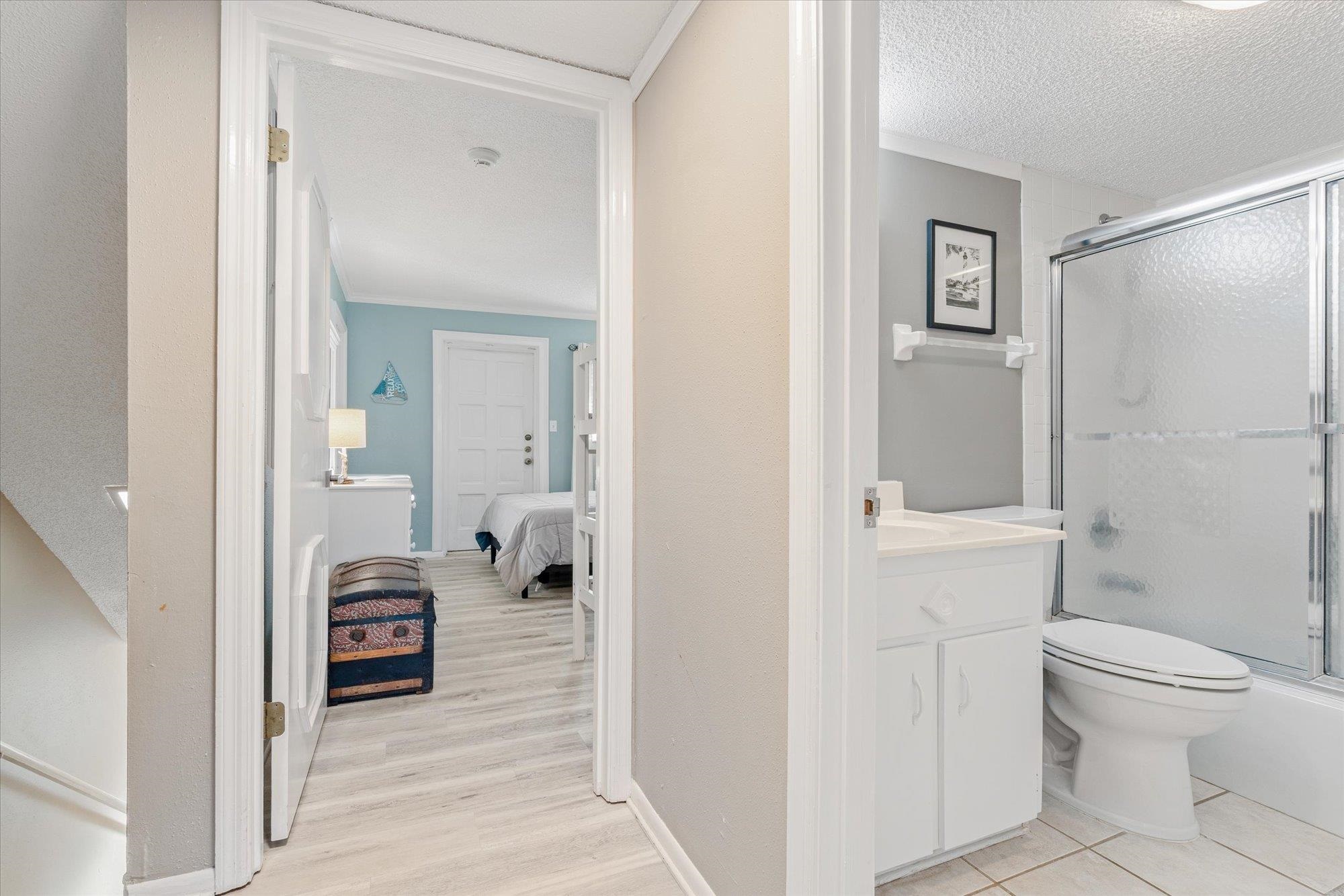 1 Ocean Trace Road, Unit 242 St. Augustine, FL 32080 - Photo 19 of 66 a bathroom with a toilet and a shower