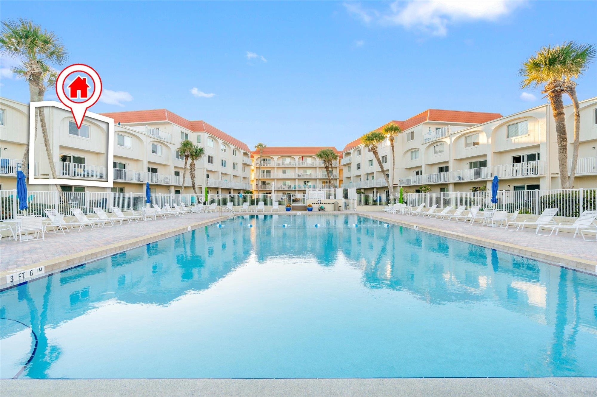 1 Ocean Trace Road, Unit 242 St. Augustine, FL 32080 - Photo 33 of 66 Community pool featuring a patio