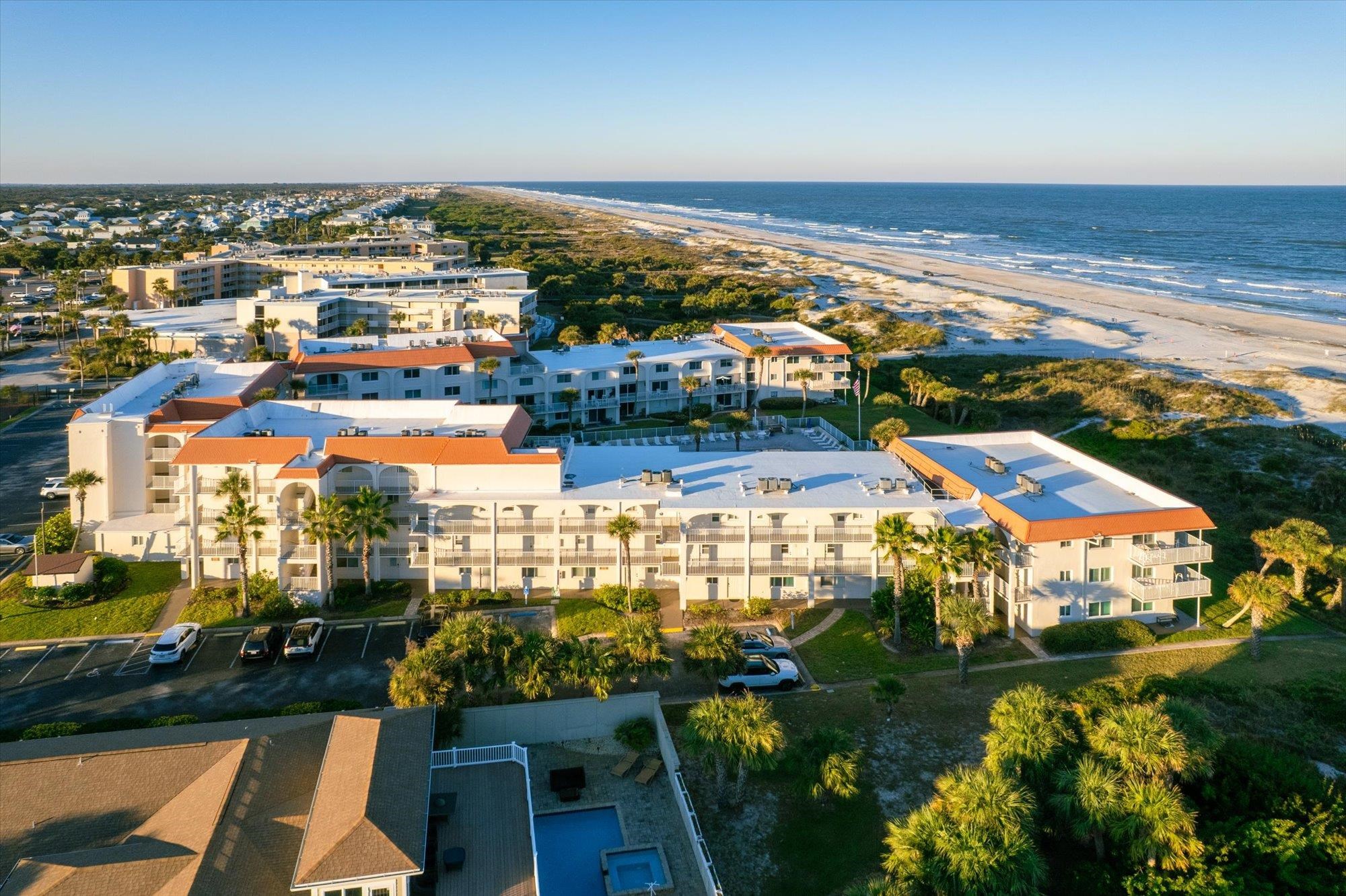 1 Ocean Trace Road, Unit 242 St. Augustine, FL 32080 - Photo 56 of 66 Bird's eye view of apartment complex / building and unending shoreline