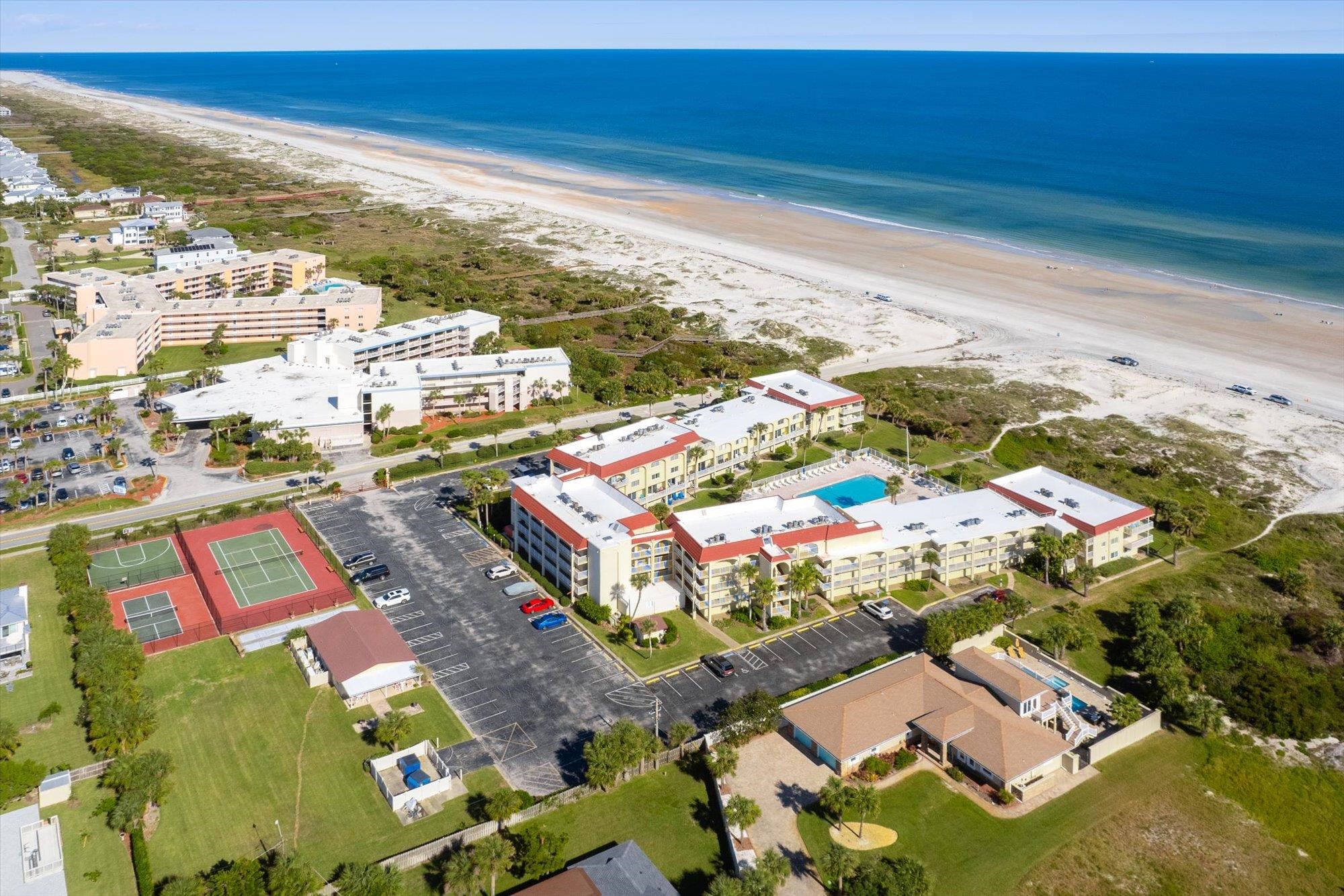 1 Ocean Trace Road, Unit 242 St. Augustine, FL 32080 - Photo 57 of 66 Bird's eye view of expansive beach