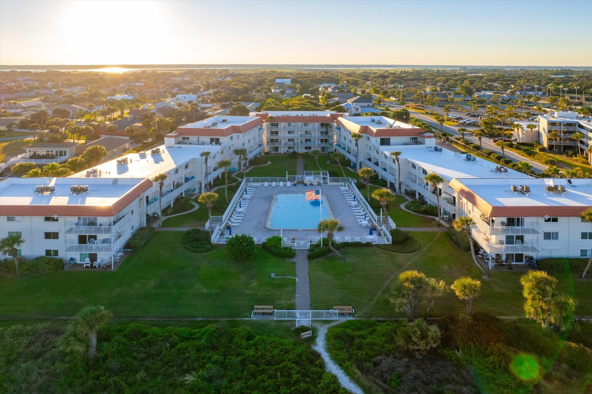 1 Ocean Trace Road, Unit 242 St. Augustine, FL 32080 - Photo 59 of 66 an aerial view of residential houses with outdoor space