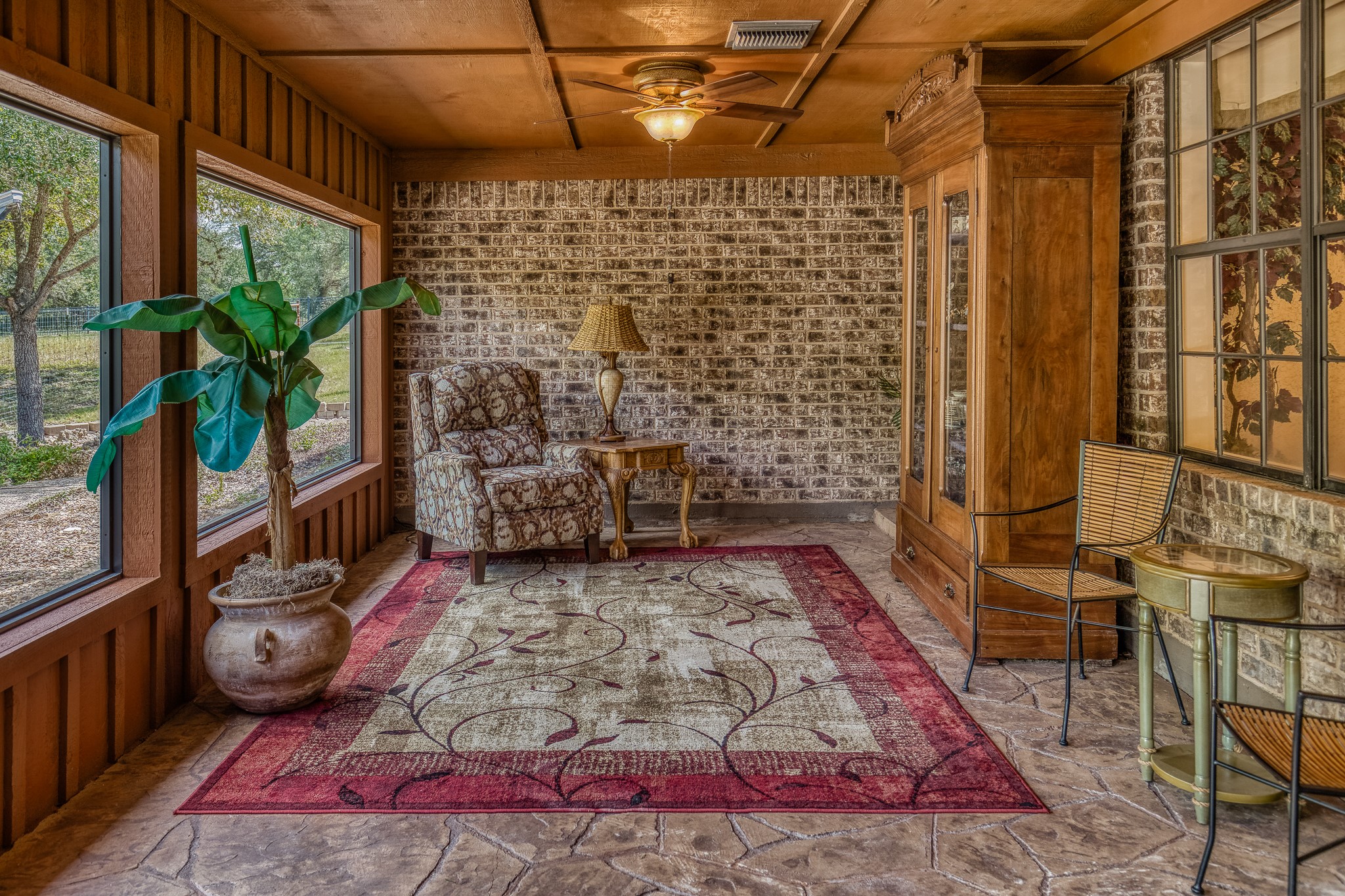 10639 Palestine Road Brenham, TX 77833 - Photo 30 of 42 a view of a porch with wooden floor