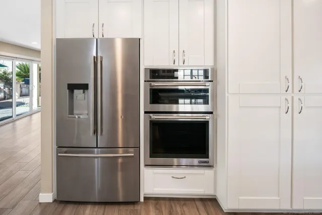 a close view of stove top oven