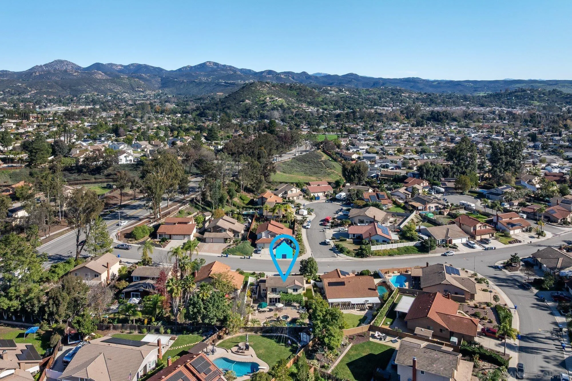 14274 Woodcreek Road Poway, CA 92064 - Photo 52 of 57 an aerial view of multiple house