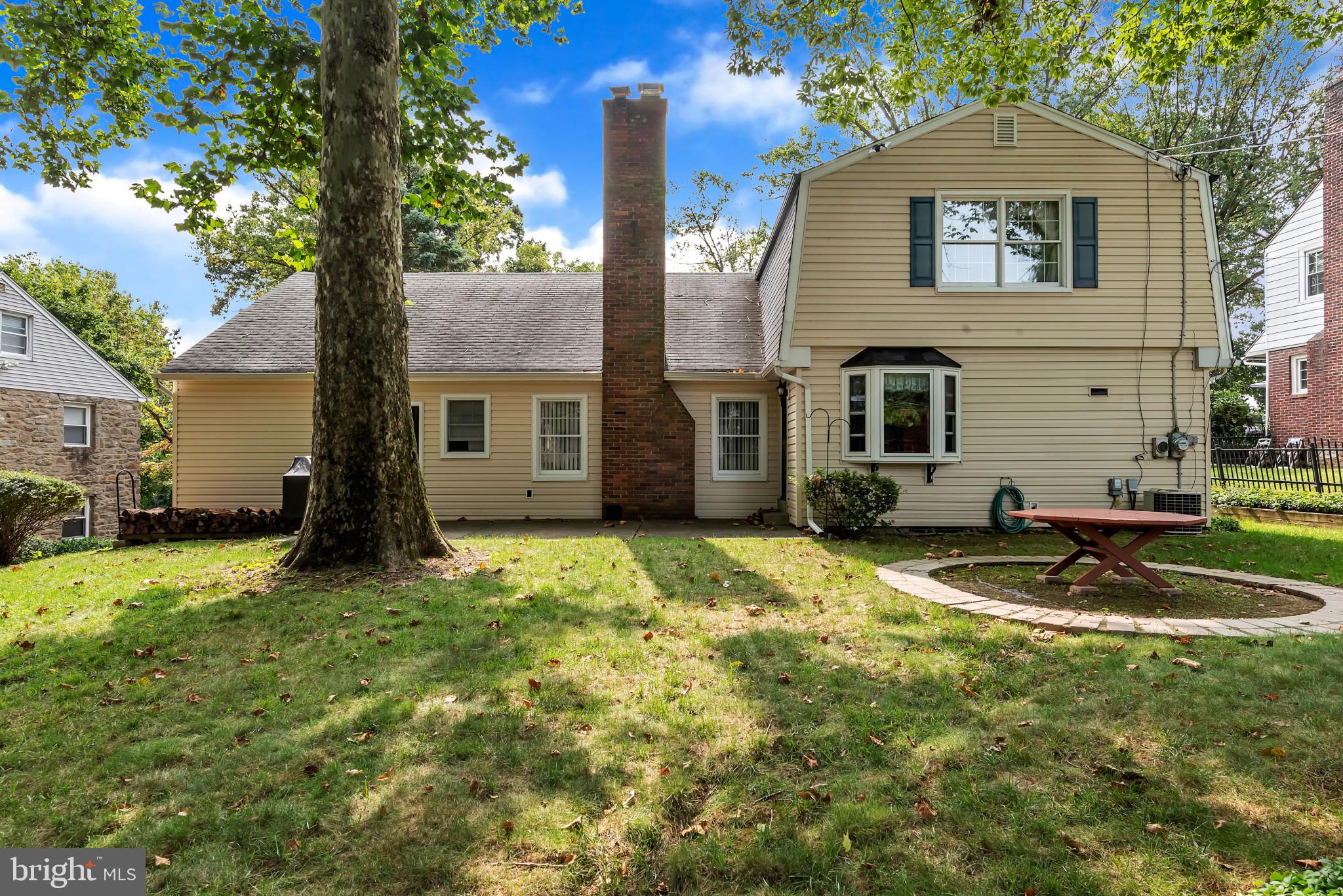 419 Ashmead Road Cheltenham, PA 19012 - Photo 26 of 27 Exterior back of the house with the backyard