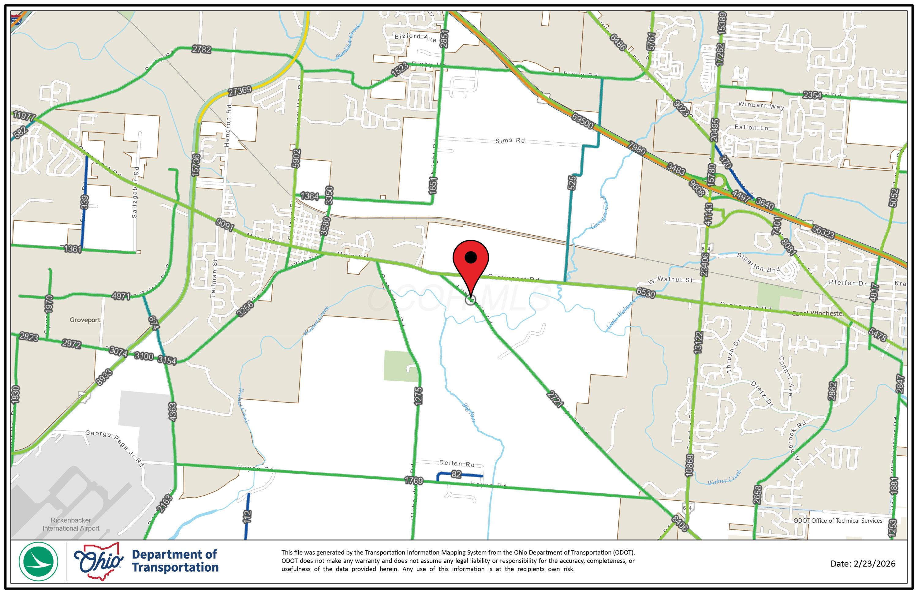 6433 Lithopolis Road Groveport, OH 43125 - Photo 10 of 12 Traffic Map