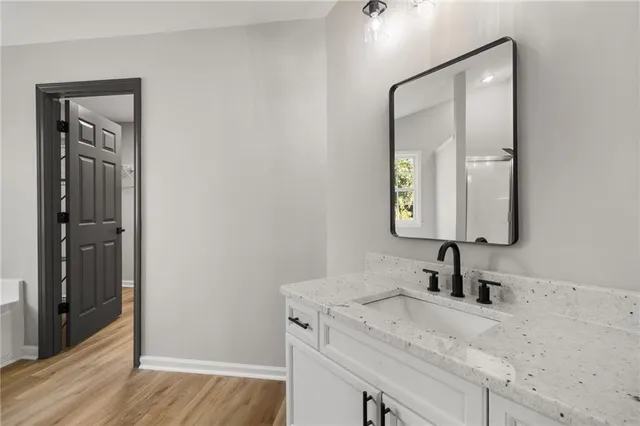 a view of an empty room