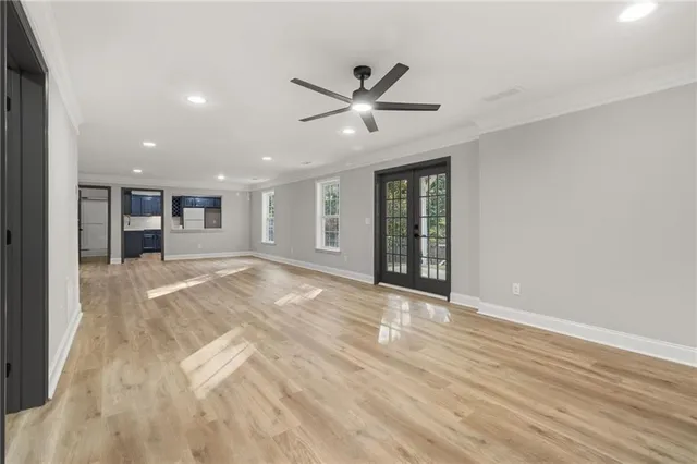 a view of an empty room