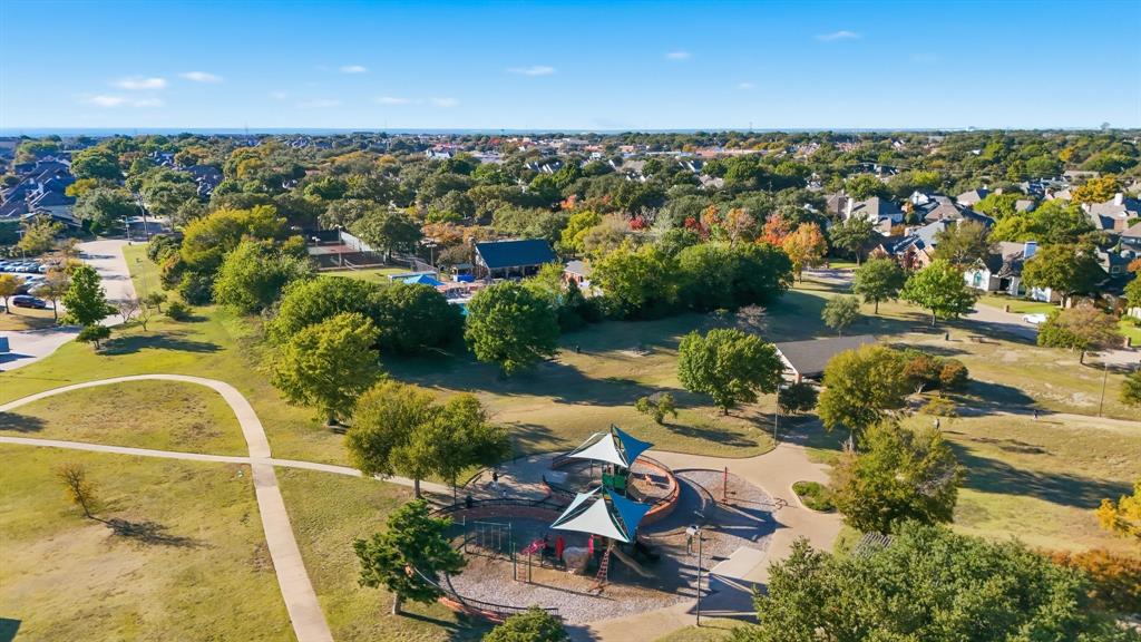 4208 Bretton Bay Circle Dallas, TX 75287 - Photo 29 of 32 an aerial view of residential houses with outdoor space and lake view