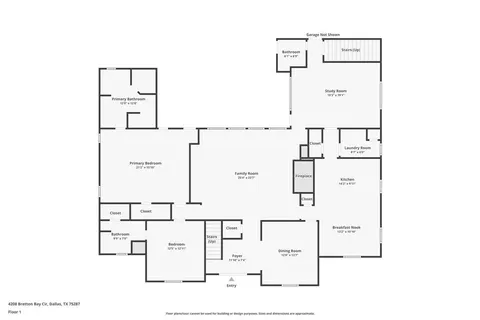 a picture of a floor plan