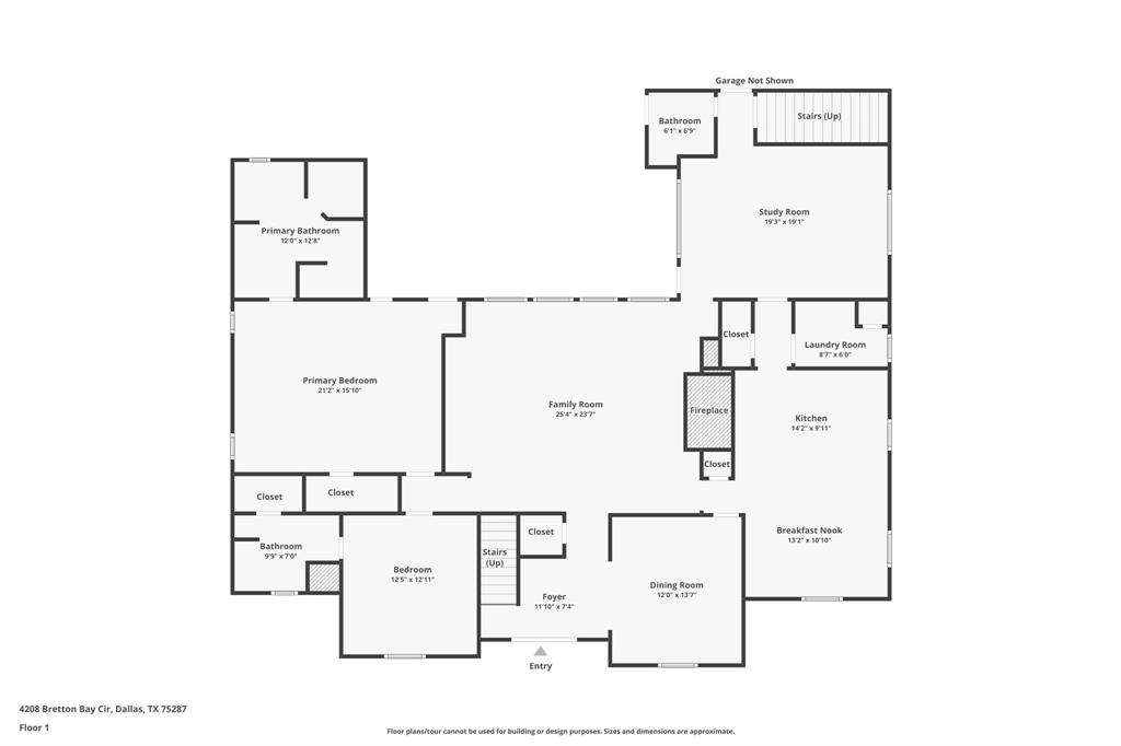 4208 Bretton Bay Circle Dallas, TX 75287 - Photo 30 of 32 a picture of floor plan