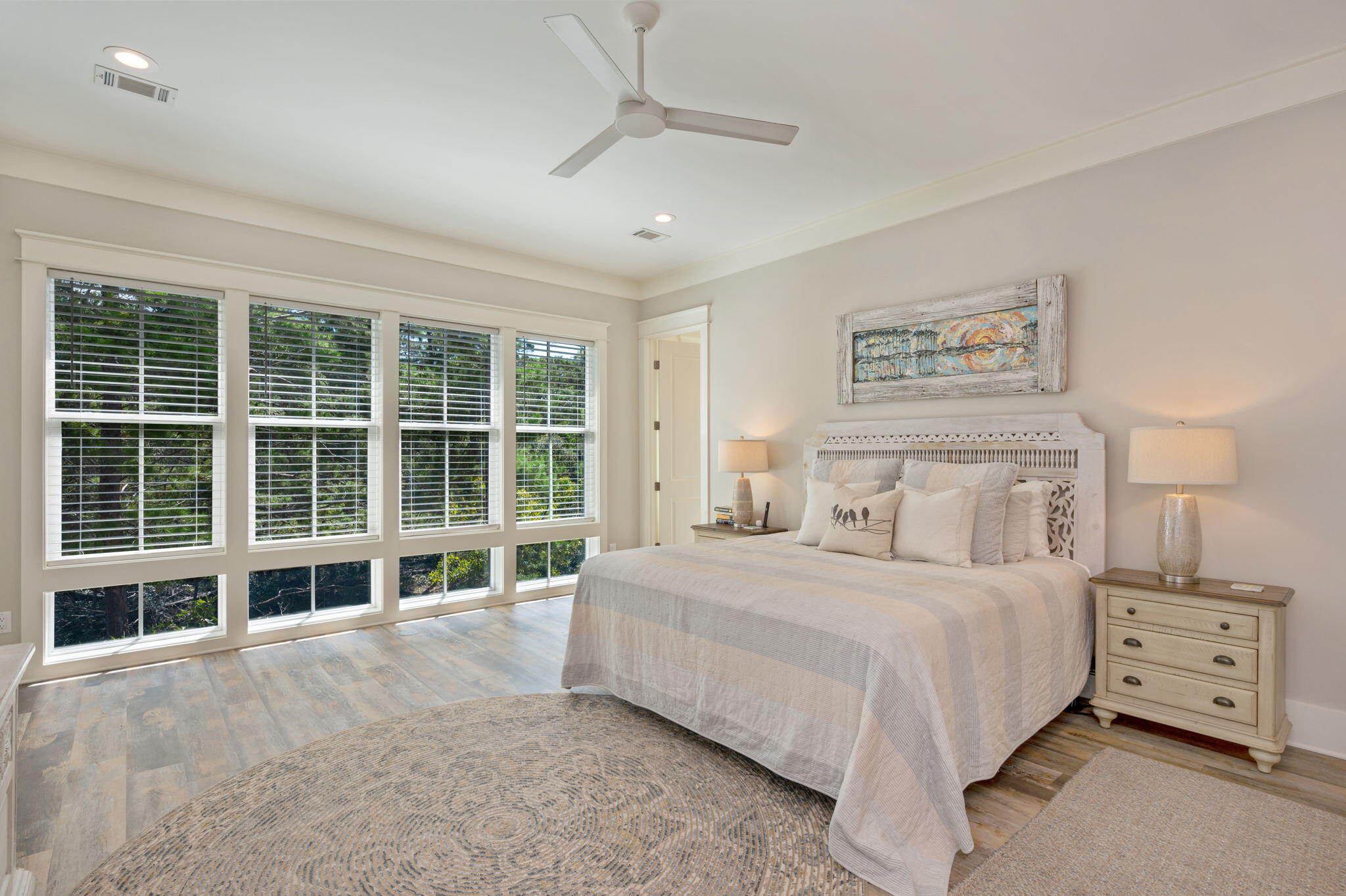 295 Matt's Way Santa Rosa Beach, FL 32459 - Photo 30 of 48 a bedroom with a large bed and a large window