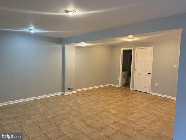 a view of an empty room