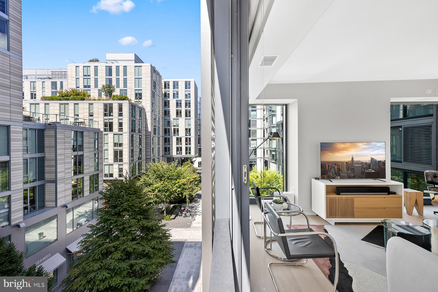 925 H Street Northwest, Unit 501 Washington, DC 20001 - Photo 26 of 32 Glass Sliders Open