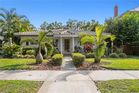 a front view of house with yard
