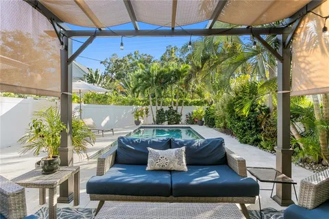 a view of a couches in the patio