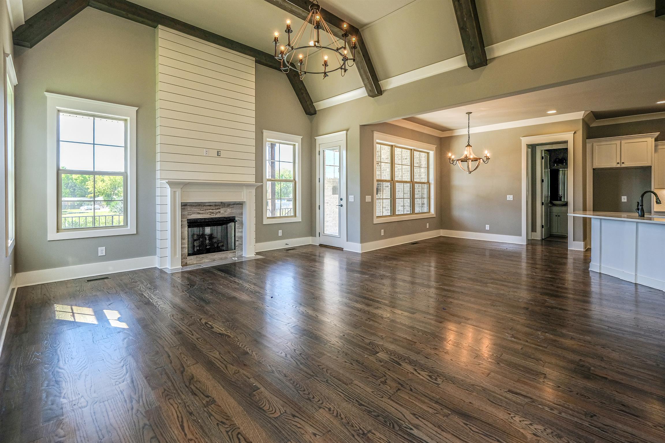 2039 Autumn Ridge Way Spring Hill, TN 37174 - Photo 6 of 30 Open concept with 3/4" sanded/finished hardwoods. 10' ceilings (or higher) down and 8' doors.