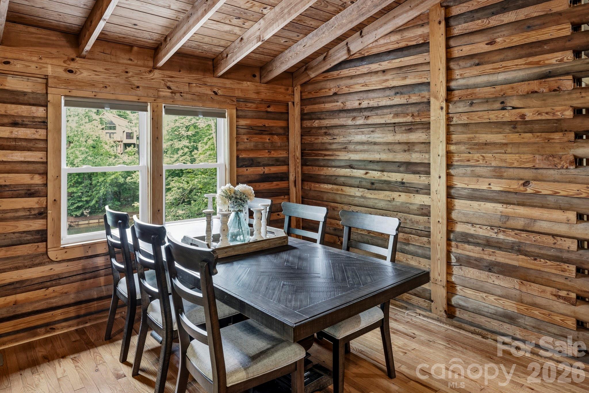 118 Rock Pt Road Lake Lure, NC 28746 - Photo 16 of 31 a view of a dining room with furniture and window