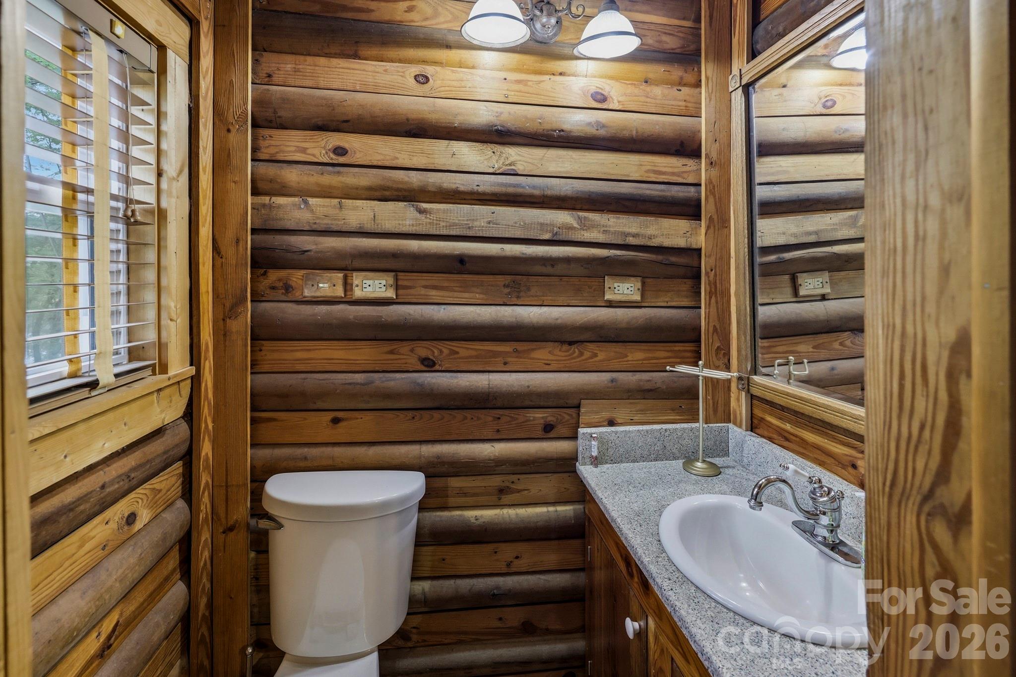 118 Rock Pt Road Lake Lure, NC 28746 - Photo 18 of 31 a bathroom with a sink and a mirror