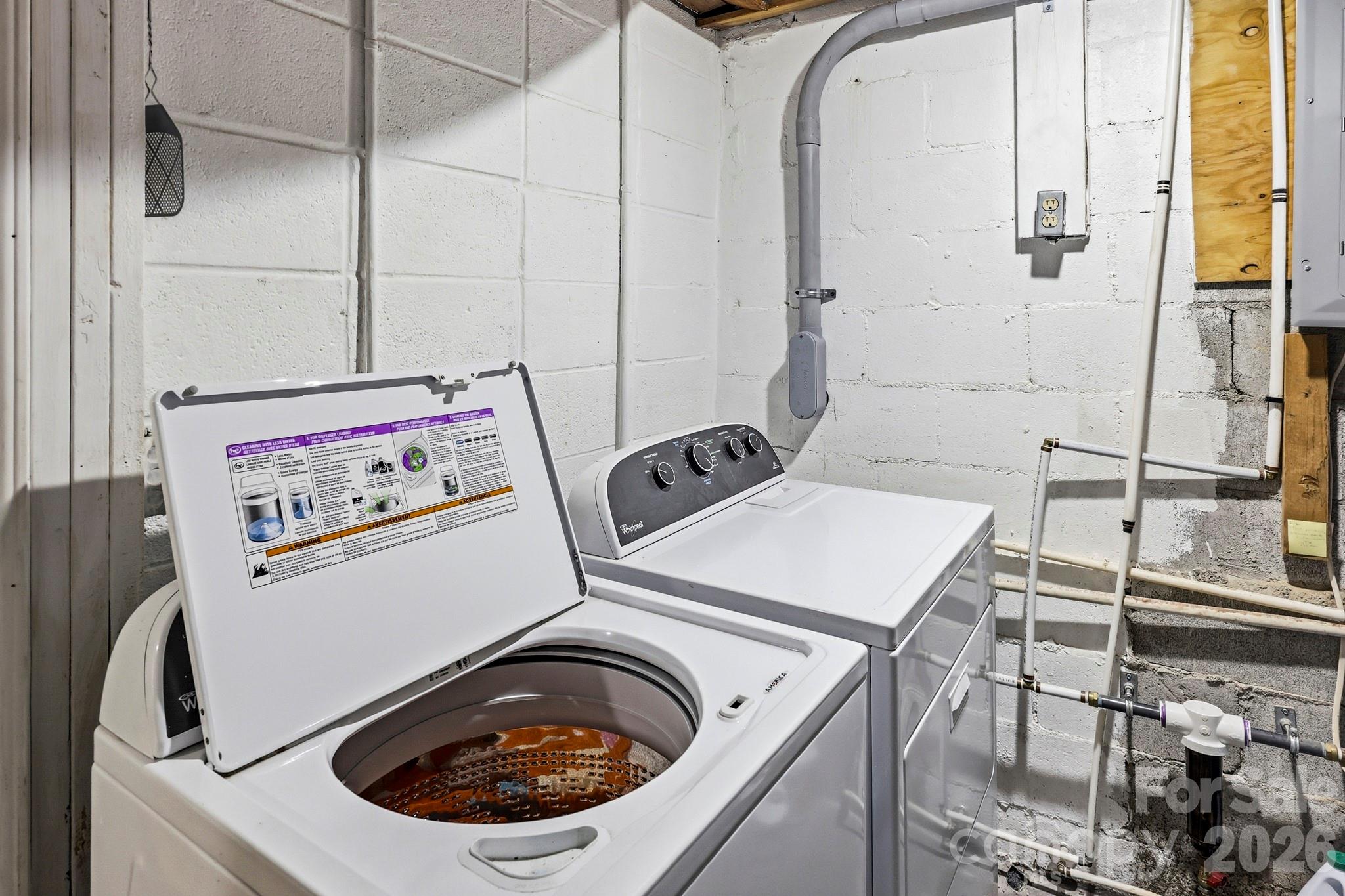 118 Rock Pt Road Lake Lure, NC 28746 - Photo 28 of 31 a utility room with dryer and washer
