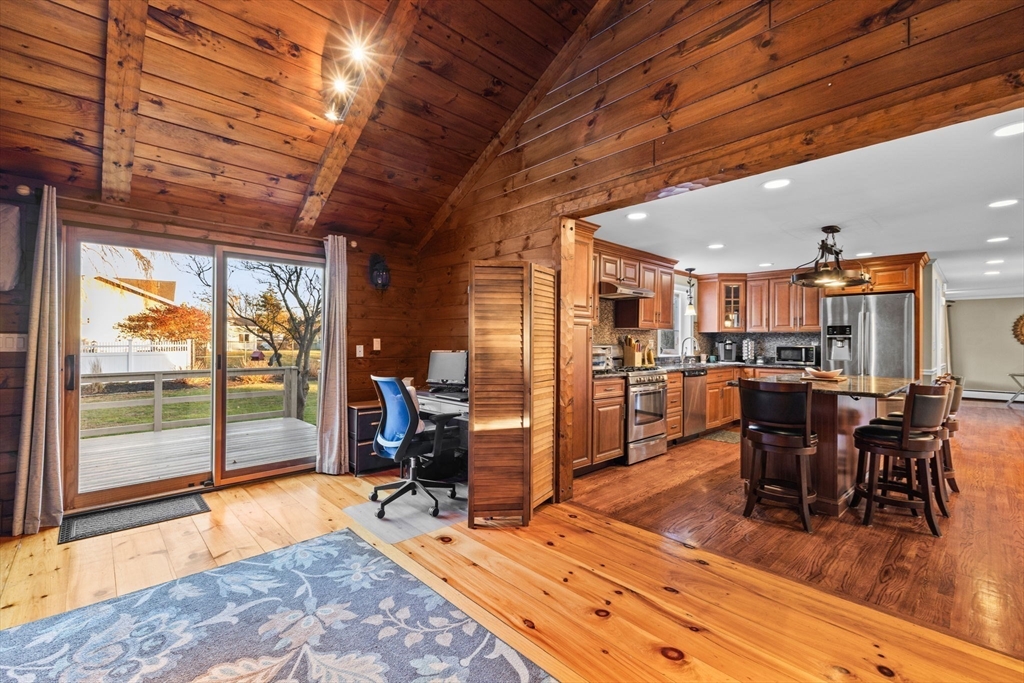 5 Staffon Road Fairhaven, MA 02719 - Photo 6 of 41 a view of a dining room with furniture window and wooden floor