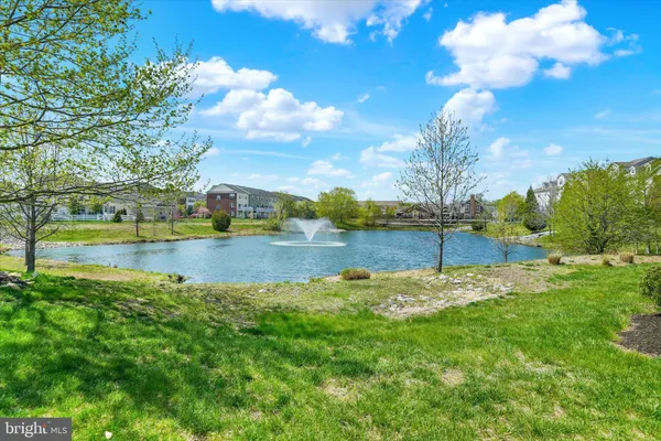 a view of a lake with houses