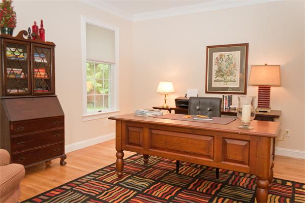 110 Kimball Road Carlisle, MA 01741 - Photo 11 of 25 a view of a workspace with furniture and a window