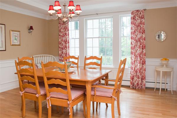 110 Kimball Road Carlisle, MA 01741 - Photo 9 of 25 a dining room with furniture and wooden floor