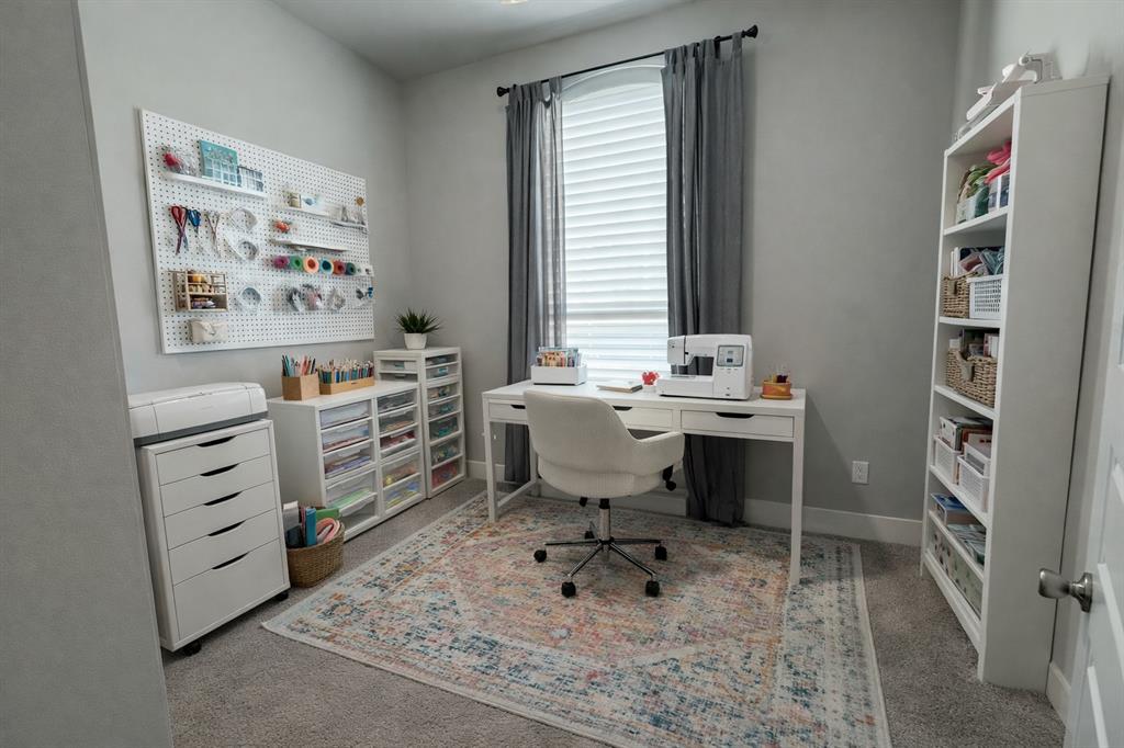 1101 Claiborne Drive Aubrey, TX 76227 - Photo 22 of 40 a view of a workspace with furniture and window