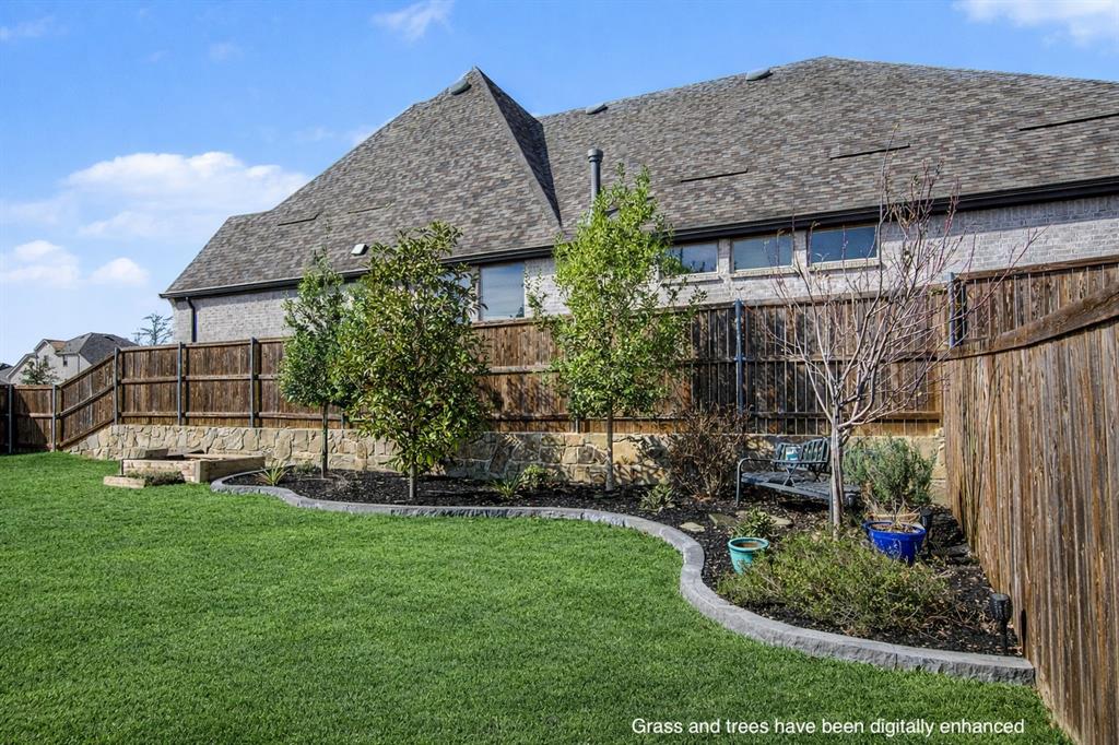 1101 Claiborne Drive Aubrey, TX 76227 - Photo 30 of 40 a view of a back yard of the house