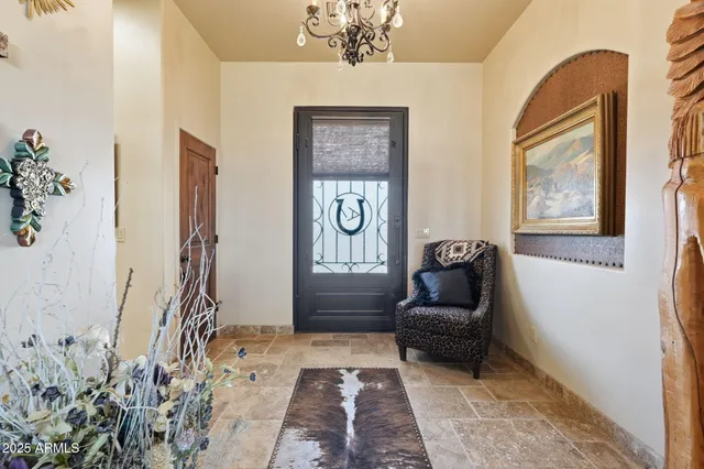 a living room with furniture and a couch