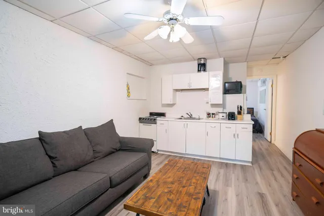 a view of a golf course with a lake view