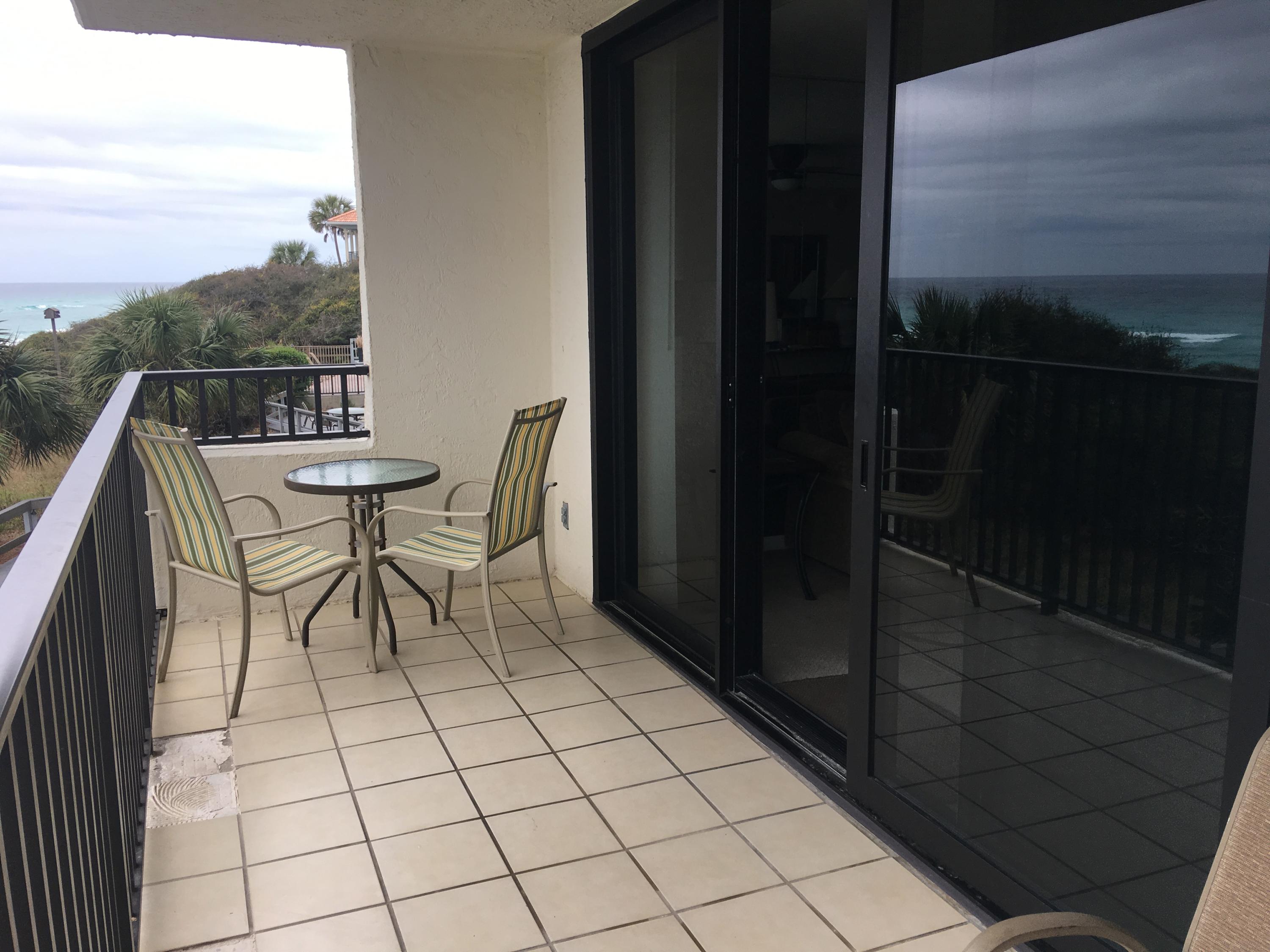 4100 East County Highway 30A, Unit 204 Santa Rosa Beach, FL 32459 - Photo 9 of 27 a view of balcony with furniture