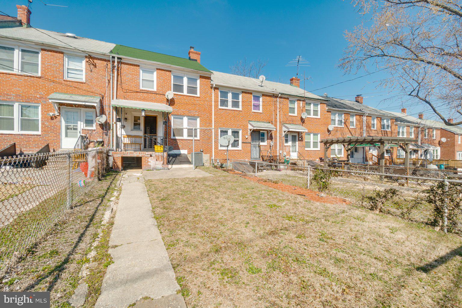 1005 Upnor Road Baltimore, MD 21212 - Photo 28 of 28 view from back alley towards the house