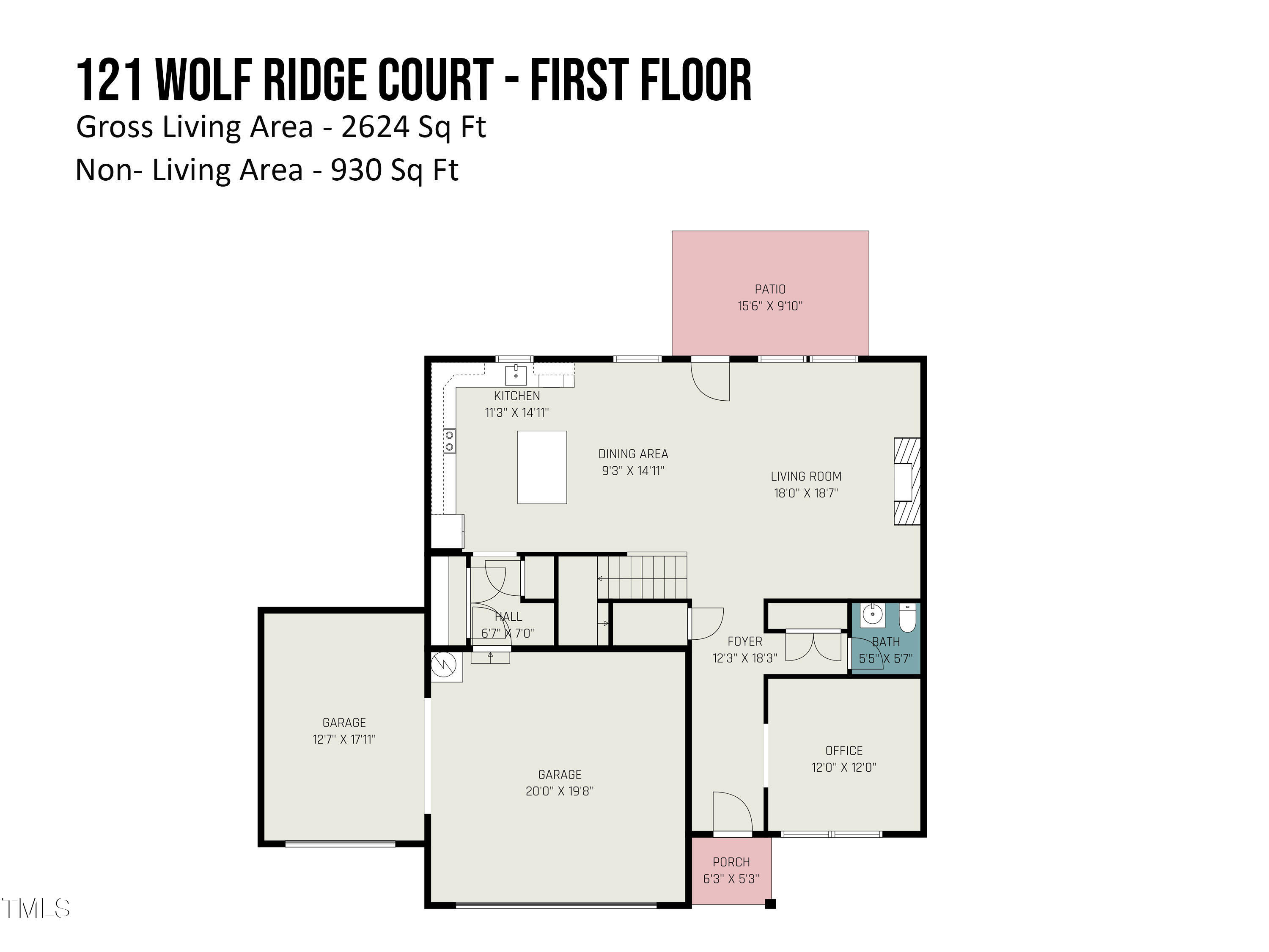 121 Wolf Rdg Court Willow Spring, NC 27592 - Photo 23 of 24 1st floor floor plan