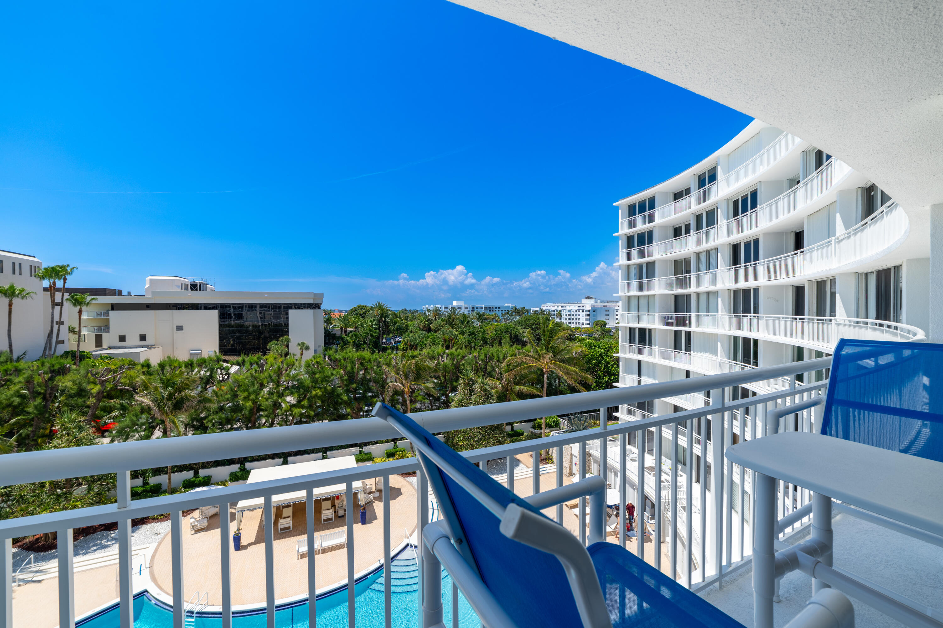 2780 South Ocean Boulevard, Unit 509 Palm Beach, FL 33480 - Photo 14 of 41 a view of a balcony with chairs