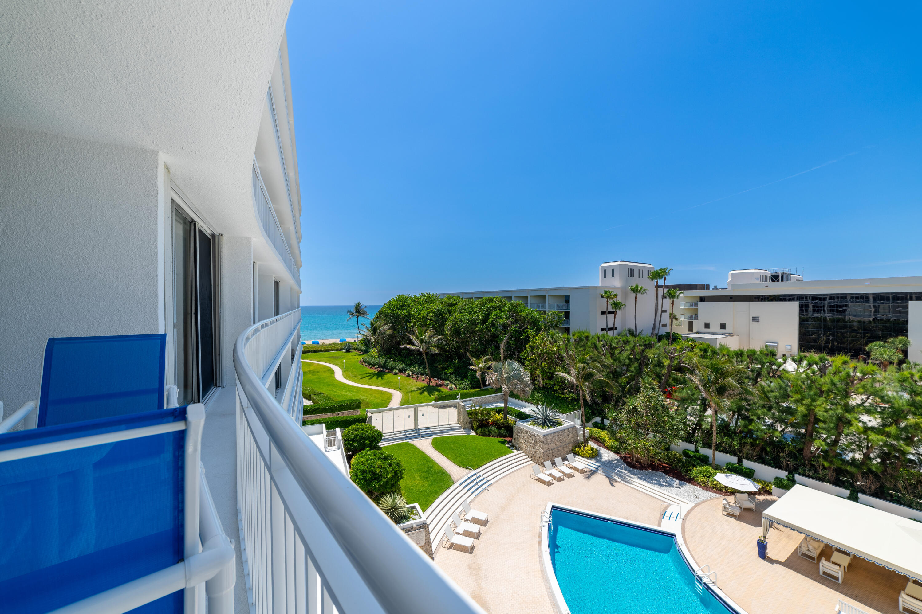 2780 South Ocean Boulevard, Unit 509 Palm Beach, FL 33480 - Photo 16 of 41 a view of a balcony with chairs