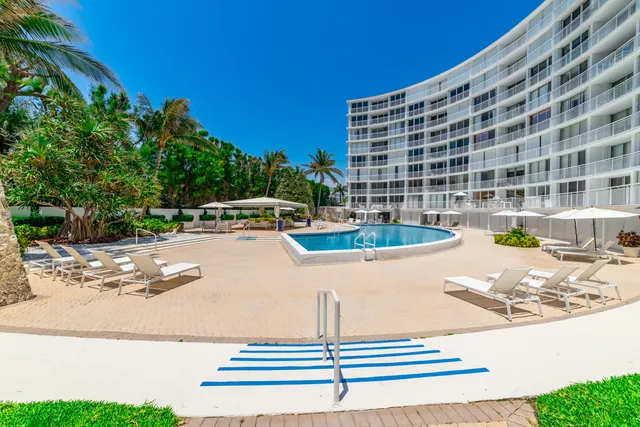 a view of patio with outdoor seating