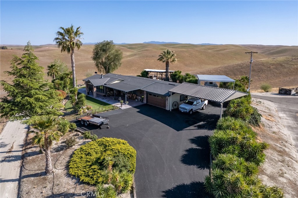 2500 Shandon Shandon, CA 93461 - Photo 34 of 40 an aerial view of a house with a ocean view